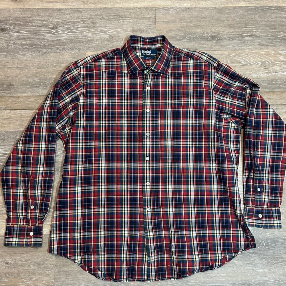 Polo Ralph Lauren Regent Classic Fit XXL Plaid Button‎ Down Long Sleeve Shirt